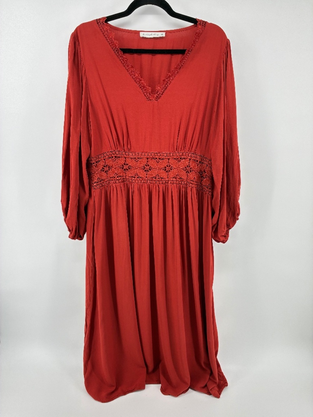 Rusttydustty Maxi Peasant Dress